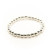 Synthetic Hematite - silver (6mm)