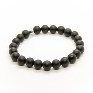 Black Agate - frosted (8mm)